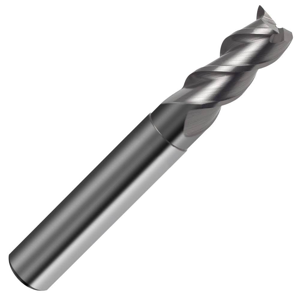 12mm Carbide Plain Shank End Mill, 22mm LOC, 38mm Reach H178420