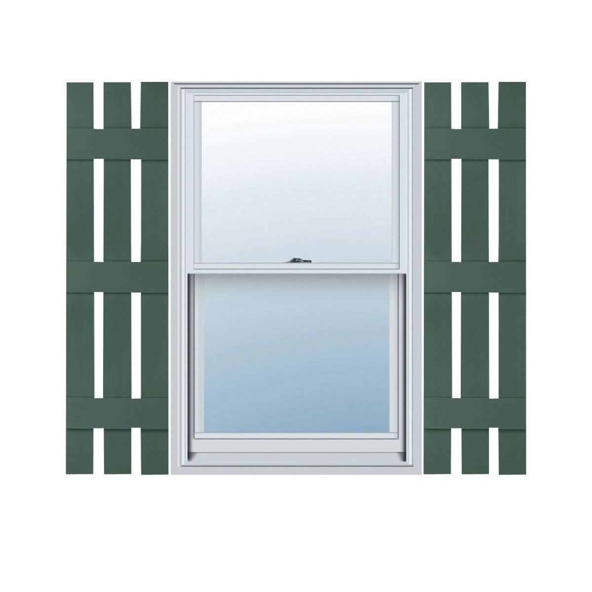 Lifetime Vinyl Board-n-Batten Shutters P56625