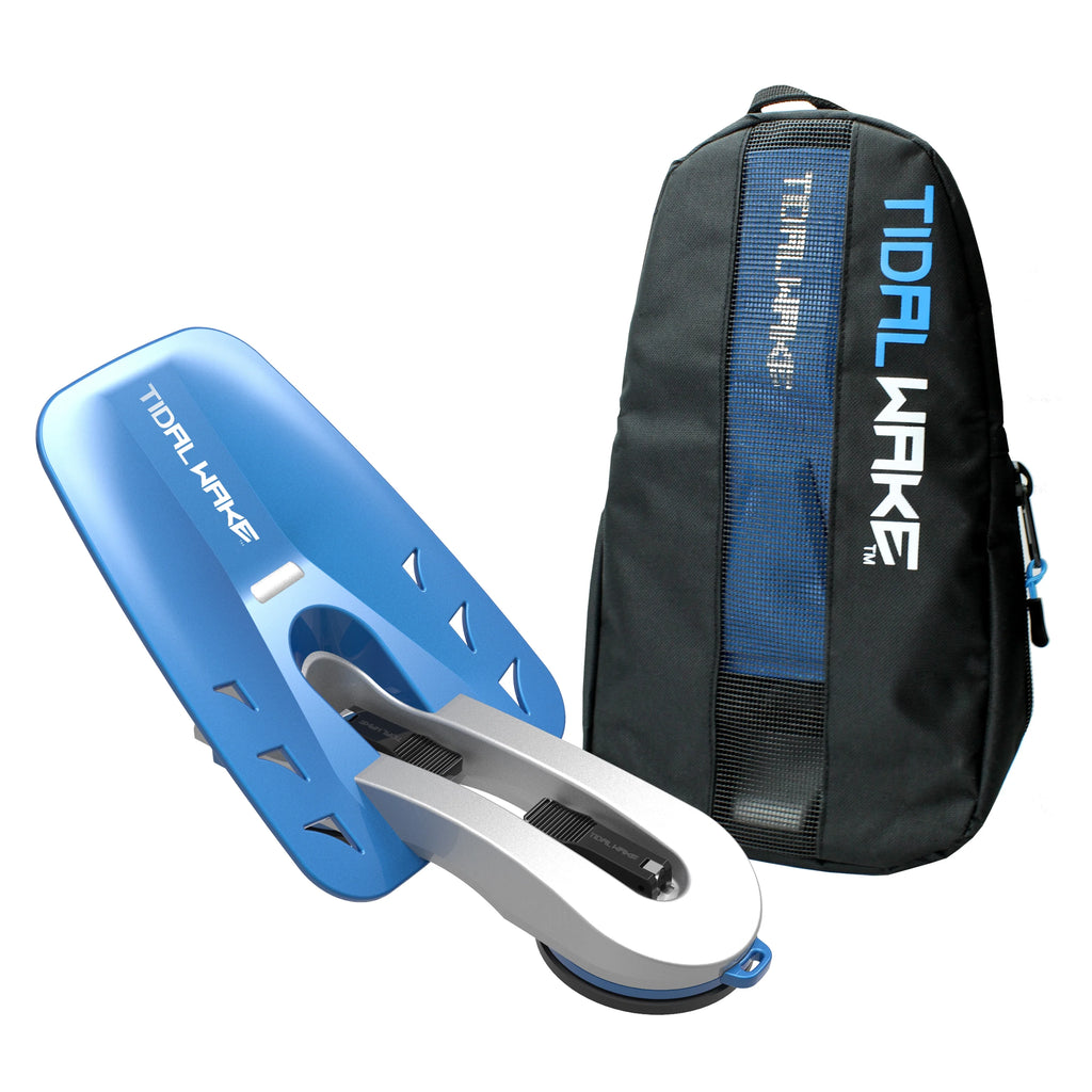 Silver/Blue Wakesurf Shaper with Storage Tote J43193