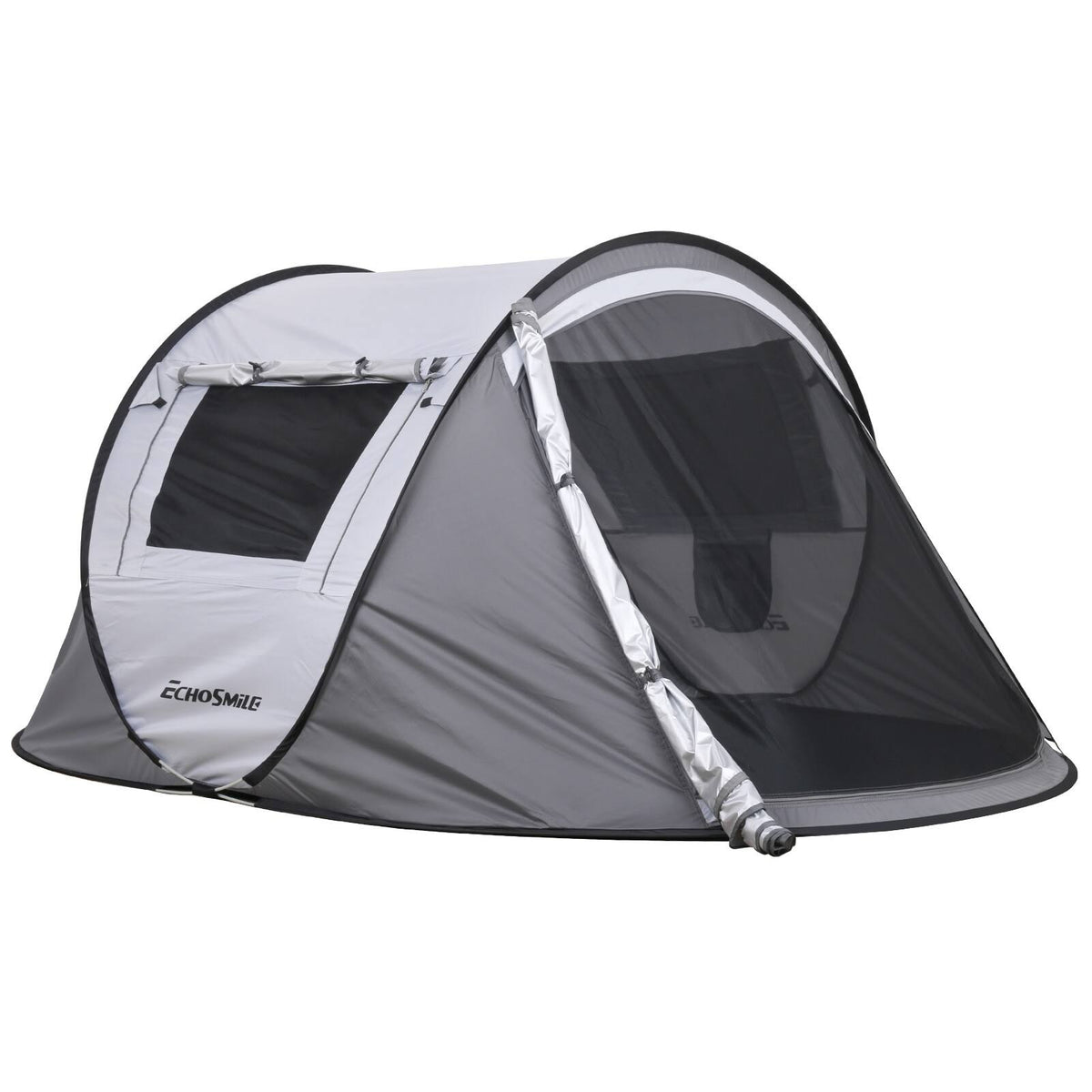 White and Gray Pop Up Tent W219616