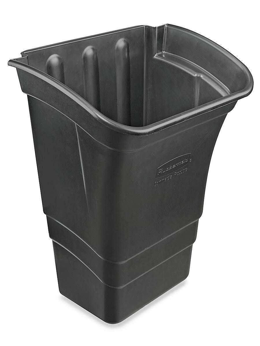 Black 8gal Rectangular Utility Cart H5099