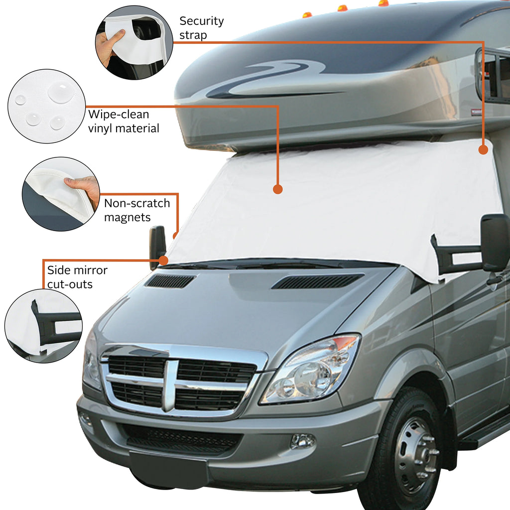 White RV Windshield Cover L705421