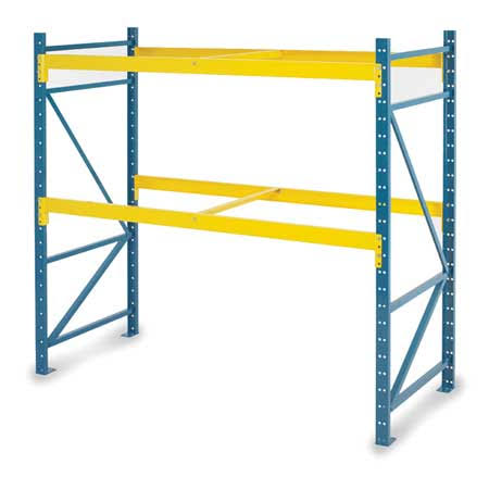 Blue Pallet Rack Upright Frame I384676