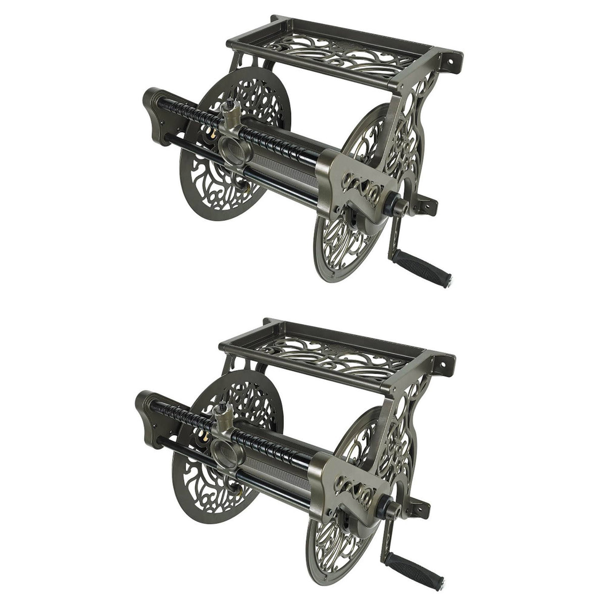 125& Wall Mounted Aluminum Hose Reel (2 Pack) N38606