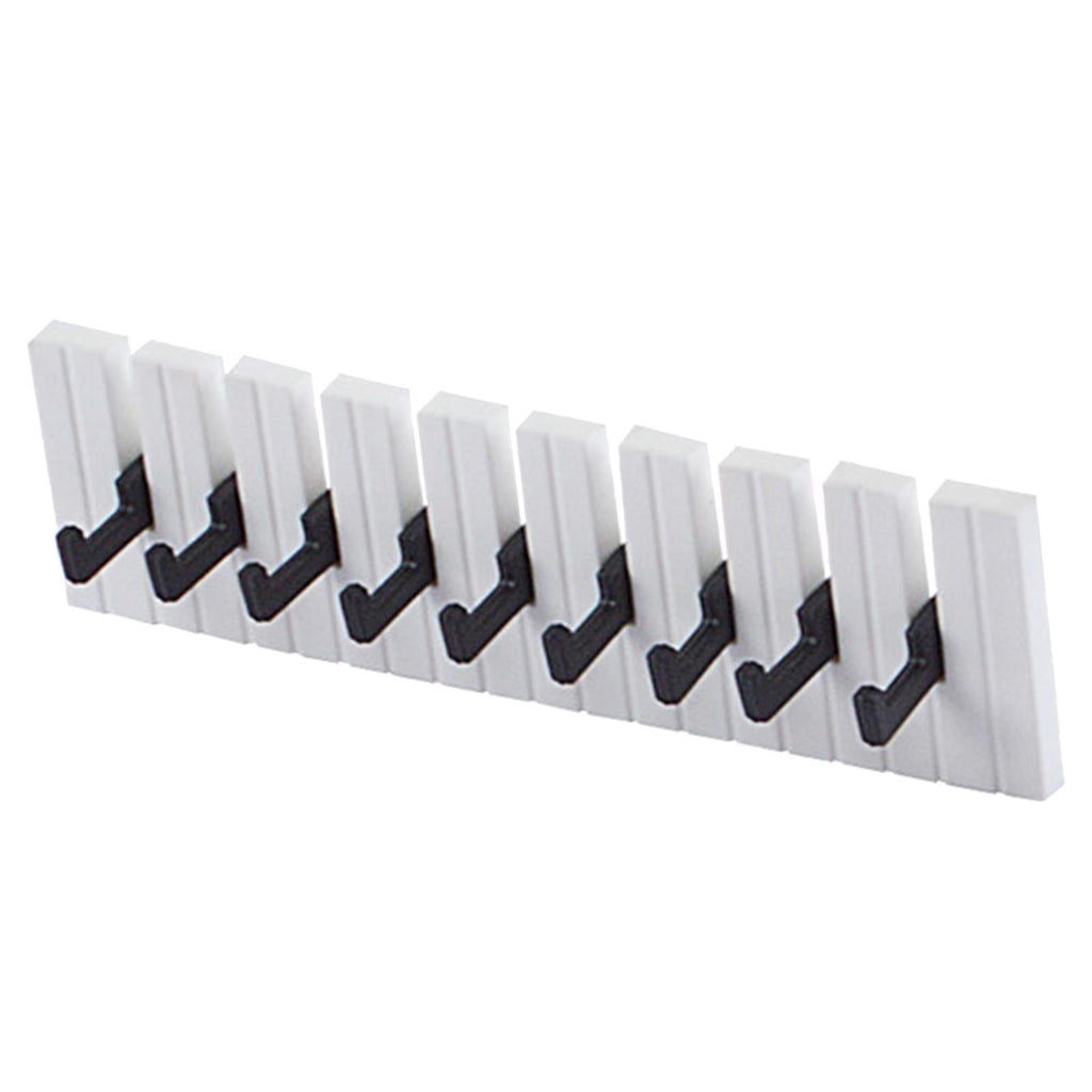 White Metal Wall Key Hooks Dollhouse Accessories U313759