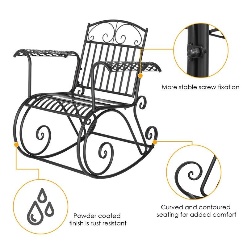 Iron Rocking Chair L2110