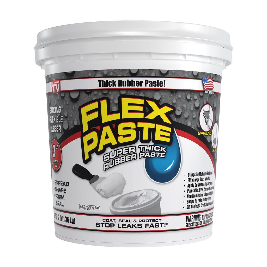 White Super Thick Rubberized Paste, 3 lb D587356