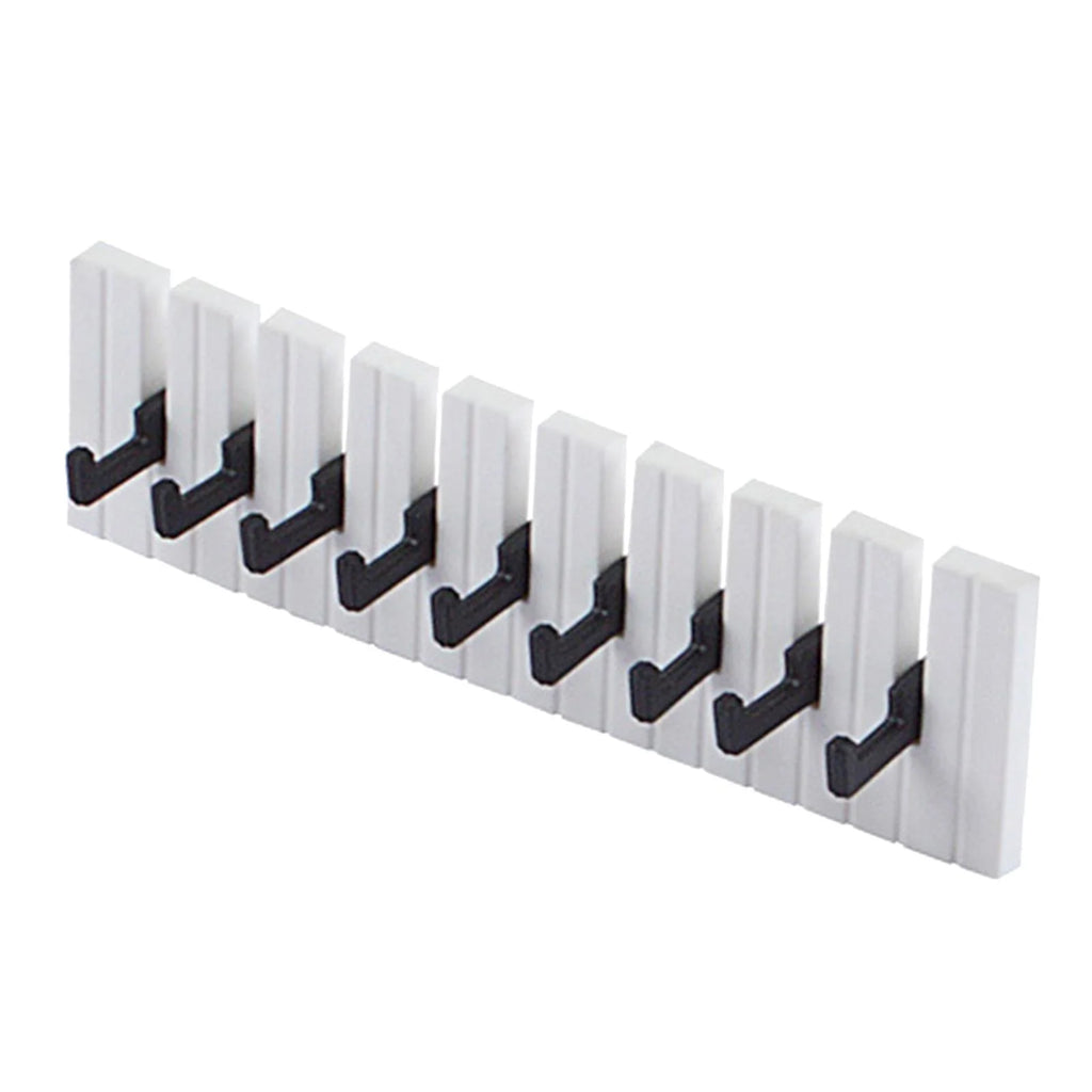 White Metal Wall Key Hooks Dollhouse Accessories U313759