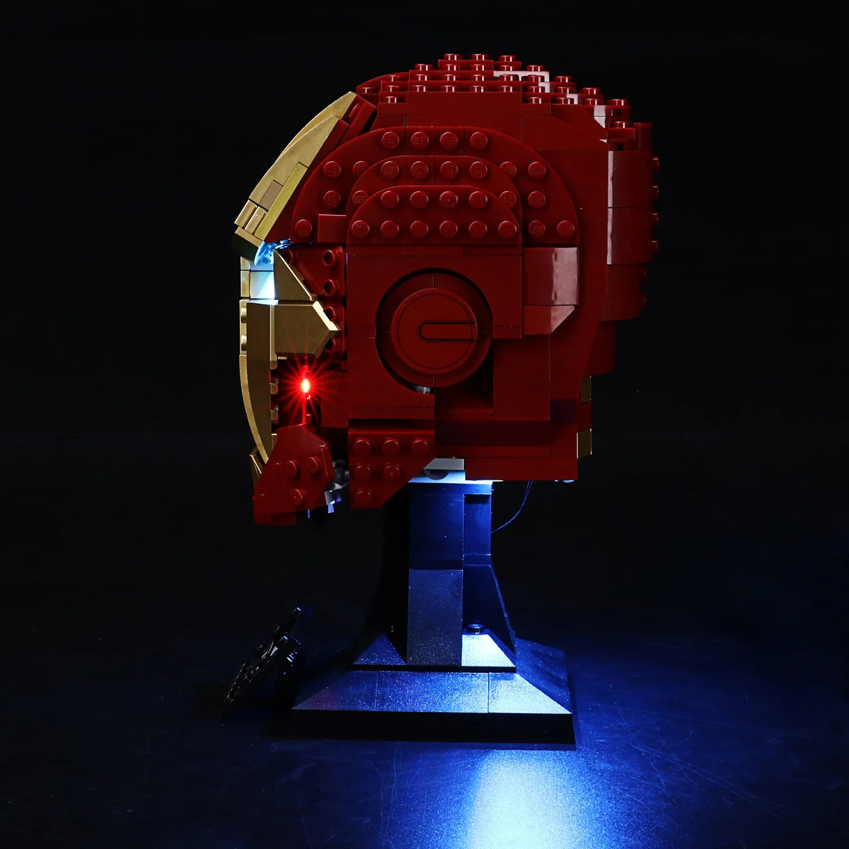 LED Lighting Set for Iron Man Helmet Building Blocks Model K9617