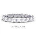 Platinum 950 Bar Setting 1.06 Carat Total Natural Diamonds Eternity Ring O455970